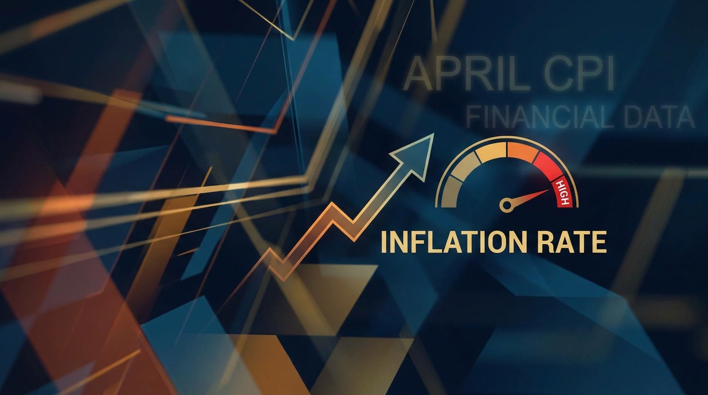 Abstract inflation interest rate gauge or rising chart financial background