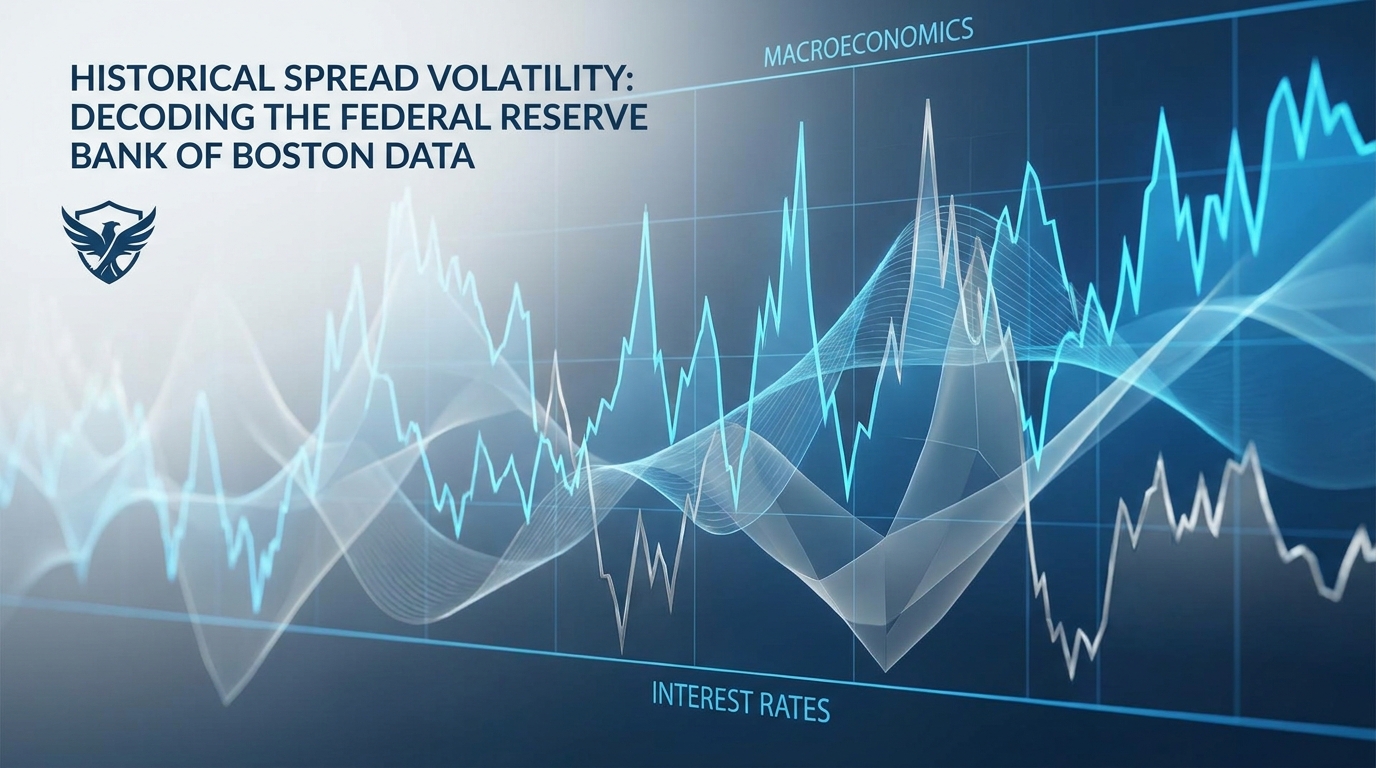 abstract financial chart showing line graph volatility with a focus on macroeconomics or interest rates...