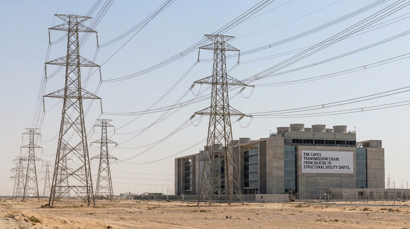{'prompt': 'high voltage power lines connecting to modern data center building exterior', 'section_heading': 'The Capex...